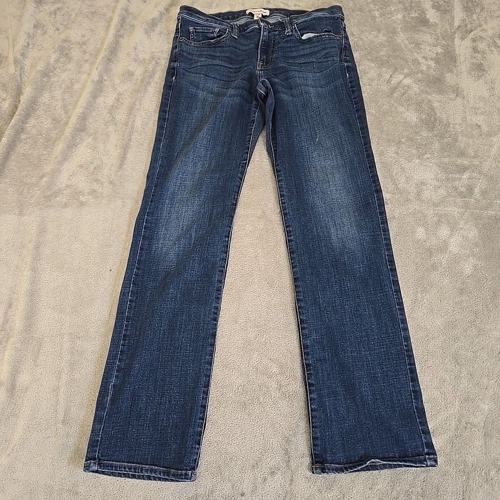 Lucky Brand Jeans Womens 8/29R Blue Sweet Mid Rise Straight Med Wash Stretch